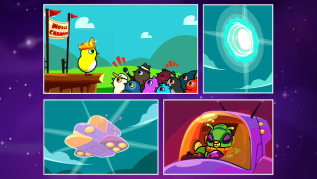 Duck Life: Space Gameplay Screenshot