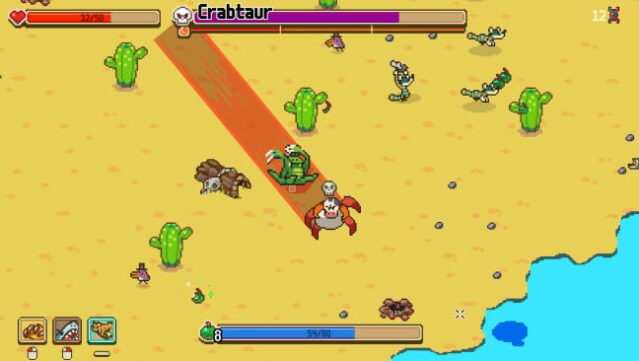 Everything is Crab: The Animal Evolution Roguelite Gameplay Screenshot