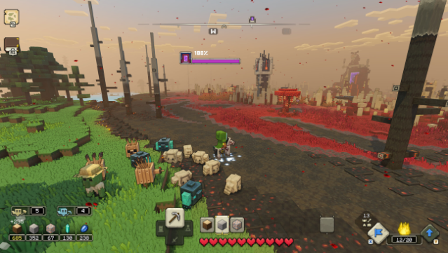 Minecraft Legends Gameplay Screenshot