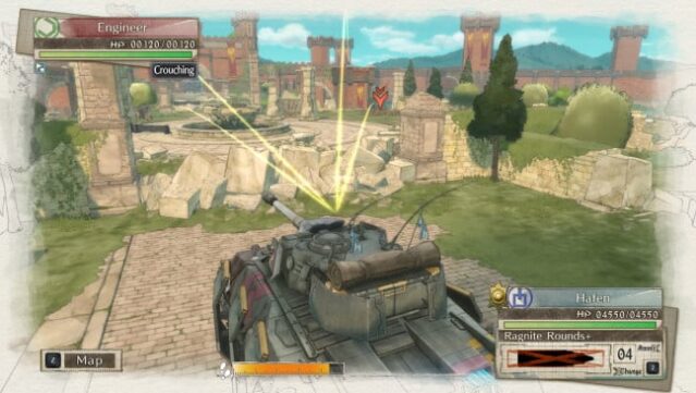 Valkyria Chronicles Gameplay Screenshot