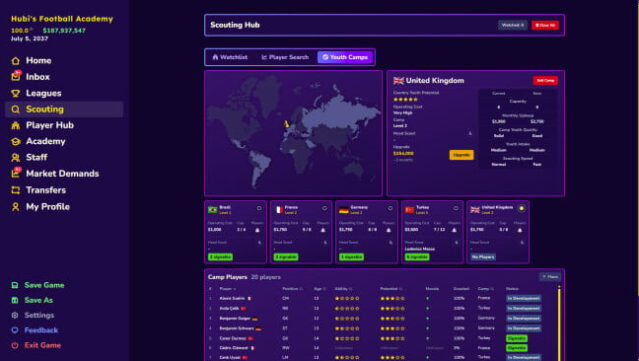 Football Academy Manager PC Screenshot